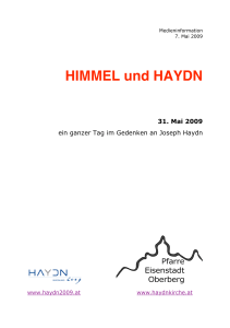 Pressemappe - Himmel und Haydn