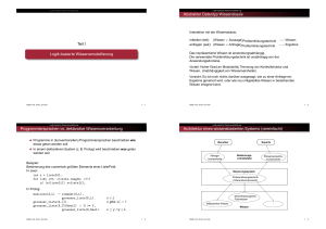 Wissensmodellierung und wissensbasierte Systeme