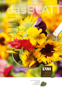 Gartenmagazin 01/2016 - ERNI Gartenbau + Planung AG