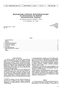 Montangeologie stratiformer Buntmetallvererzungen am