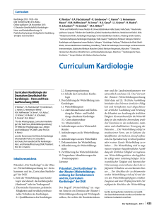 Curriculum Kardiologie - DGK-Leitlinien