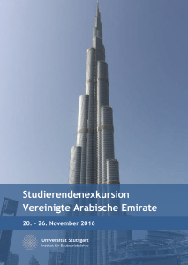 Studierendenexkursion Vereinigte Arabische Emirate