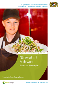 Nährwert mit Mehrwert - Kompetenzzentrum für Ernährung