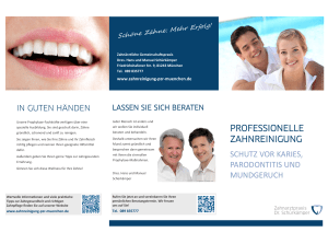 professionelle zahnreinigung schutz vor karies, parodontitis und