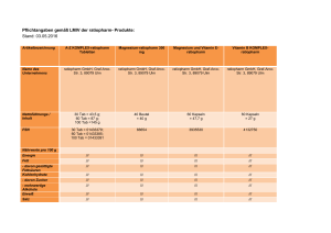 Pflichtangaben gemäß LMIV der ratiopharm- Produkte