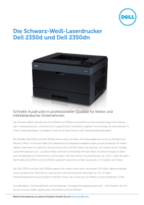 Die Schwarz-Weiß-Laserdrucker Dell 2350d und Dell 2350dn