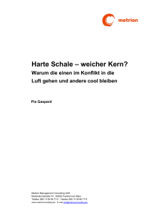Harte Schale - Metrion Management Consulting