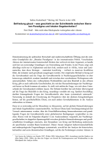 Befriedung glocal - Arbeitsgemeinschaft f&uuml;r Friedens