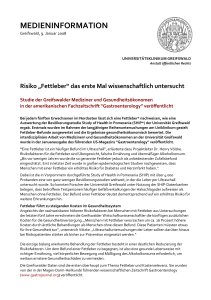 medieninformation - Universität Greifswald