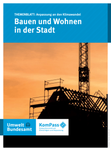 Bauen und Wohnen in der Stadt