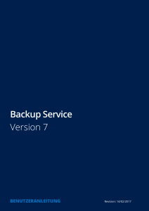 Backup service help
