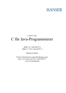 C für Java-Programmierer