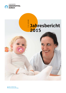 Jahresbericht 2016 - Kinderspital Zürich