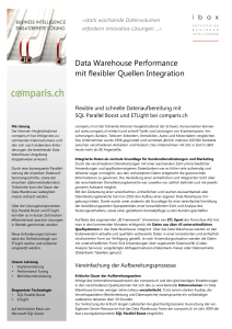 Data Warehouse Performance mit flexibler Quellen