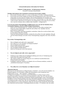 Gebrauchsinformation: Information f&uuml;r Patienten Sofiperla 75