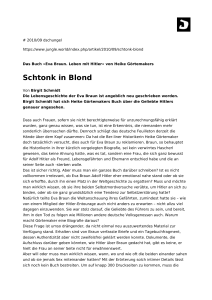 Schtonk in Blond