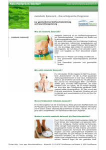 metabilc balance® Flyer