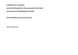 Schulinterner Lehrplan zum Kernlehrplan für die gymnasiale