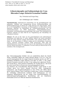 Lithostratigraphie und Sedimentologie der Uran
