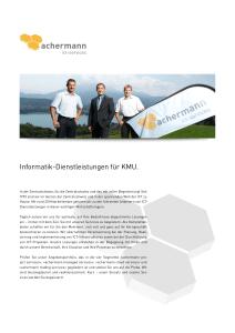 Informatik-Dienstleistungen für KMU. - achermann ict