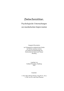 Dissertation Druckfassung - E-Dissertationen der Universität Hamburg