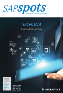 S/4HANA - INFORMATICS