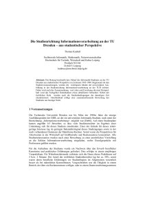 Die Studienrichtung Informationsverarbeitung an der