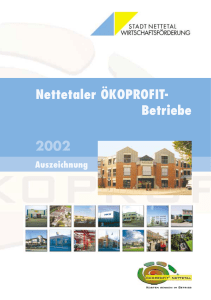 2002 Nettetaler ÖKOPROFIT- Betriebe