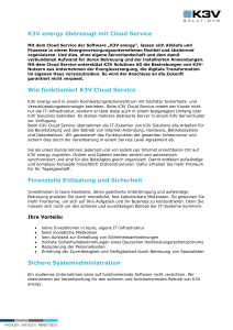 K3V energy überzeugt mit Cloud Service Wie funktioniert K3V Cloud