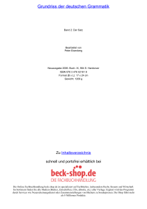 Grundriss der deutschen Grammatik - ReadingSample - Beck-Shop