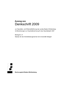 Denkschrift 2009 - Rechnungshof Baden