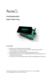 Produktdatenblatt Palas® Fidas® Frog