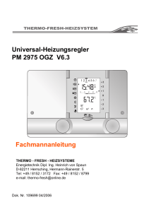 Universal-Heizungsregler PM 2975 OGZ V6.3 - Thermo