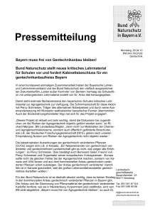 Pressemitteilung - BUND Naturschutz