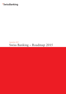 Swiss Banking – Roadmap 2015