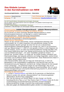 Das Globale Lernen in den Kernlehrplänen von NRW