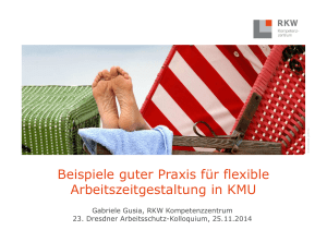 Vortrag "Beispiele guter Praxis für flexible
