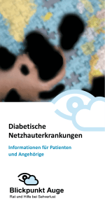 Diabetische Netzhauterkrankungen - Deutscher Blinden