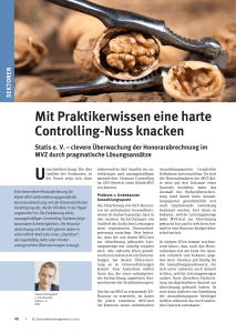 Mit Praktikerwissen eine harte Controlling-Nuss knacken