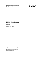Mitteilungen 2/2002 - Bayerischer Kommunaler Prüfungsverband