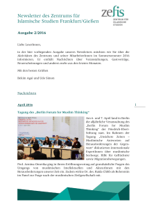 ZEFIS-Newsletter Ausgabe 2/2016 - Goethe