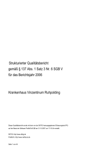 Qualitätsbericht 2006