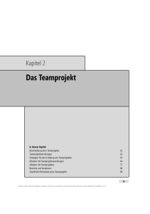 Das Teamprojekt - EDV