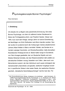Psychologiekonzepte Bonner Psychologen