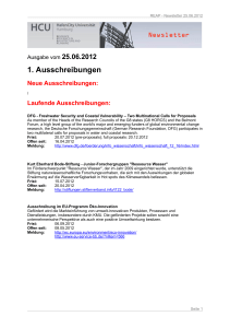 REAP Newsletter 13/2012 - HafenCity Universität Hamburg