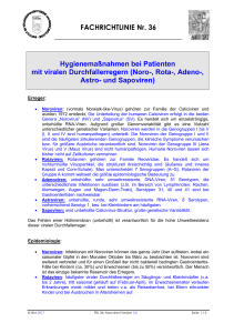 FACHRICHTLINIE Nr. 36 Hygienemaßnahmen bei Patienten mit