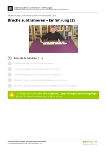 Brüche subtrahieren – Einführung (2)