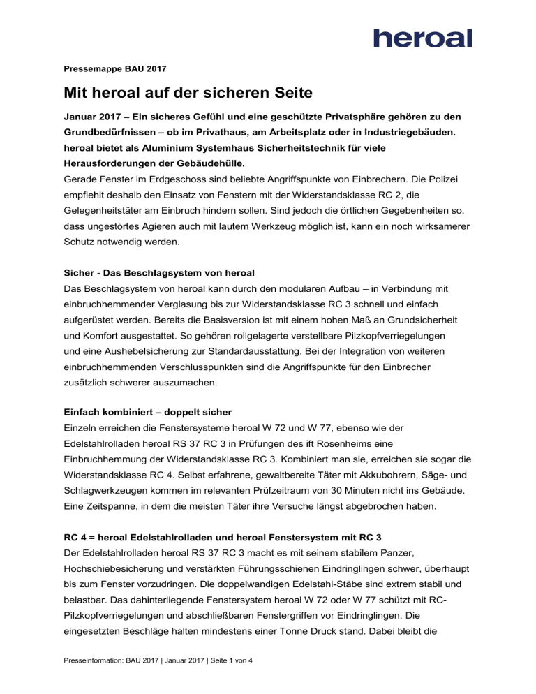 Mit heroal auf der sicheren Seite