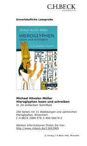 Michael Höveler-Müller Hieroglyphen lesen und