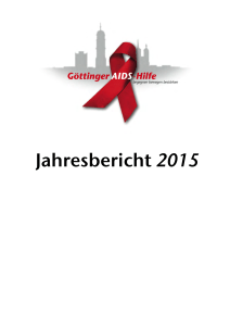 Jahresbericht 2015 - AIDS-Hilfe Göttingen - Deutsche AIDS